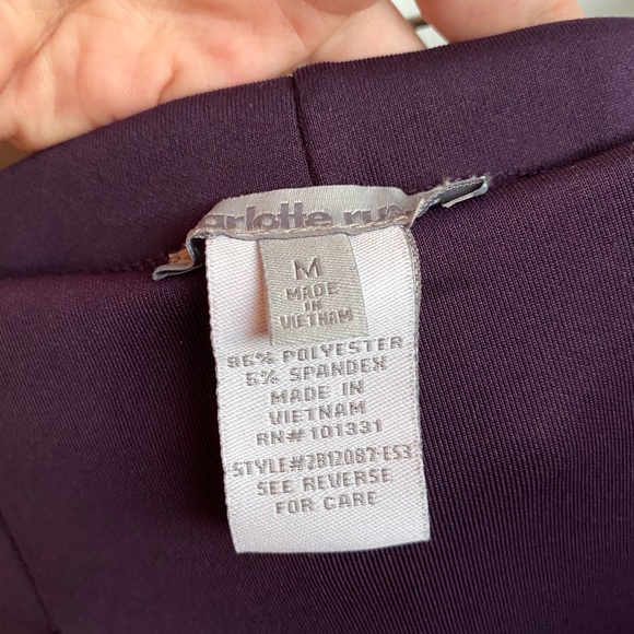 Charlotte Russe Purple Skater Skirt Size Medium - Picture 5 of 6